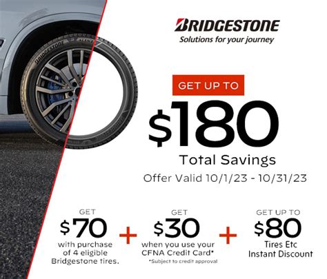 $100 rebate on bridgestone tires